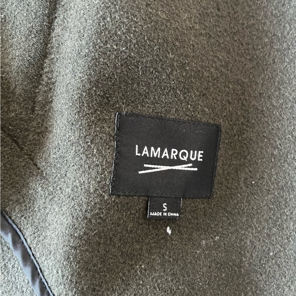 Lamarque forest green oversized wool jacket size small. - Picture 4 of 5